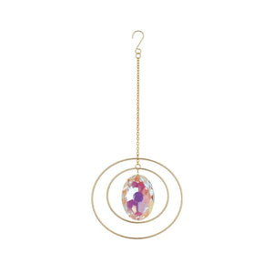 6.5" Multicolor Crystal Daydream Oval Drop Ornament 1