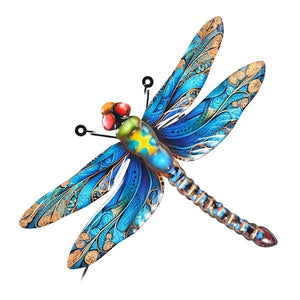 43.25" Medium Blue Dragonfly Wall Decor Stake 2