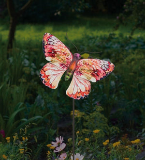 9.25" Pink Butterfly Stake/Wall Decor 3