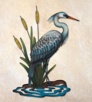 24.25" Heron Wall Decor 2