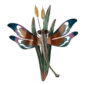 20" Metallic Blue Dragonfly Wall Décor 1