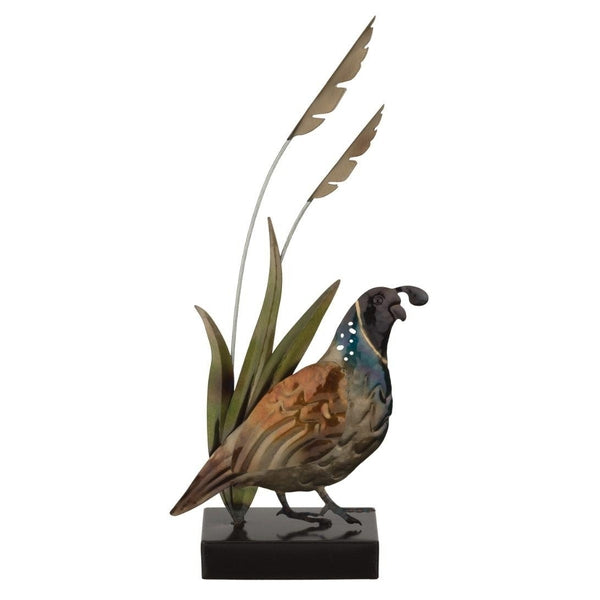 6.25" Metallic Quail Decor 1