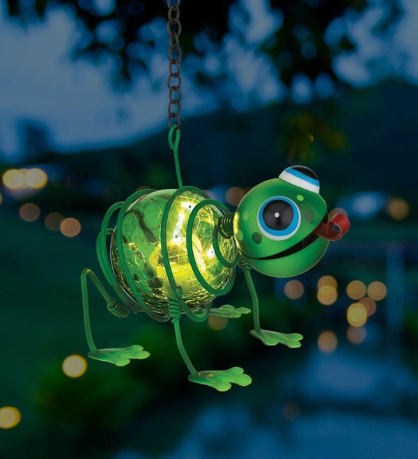 5" Green Frog Solar Mini Lantern 3