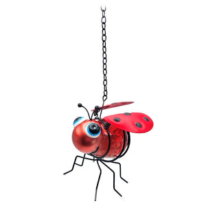 4.5" Red Ladybug Solar Mini Lantern 1