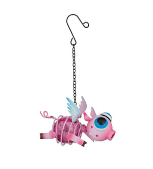 6" Pink Pig Solar Mini Lantern 2