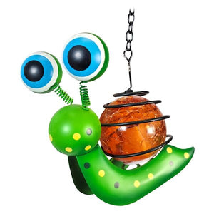 4.5" Green Snail Solar Mini Lantern 2