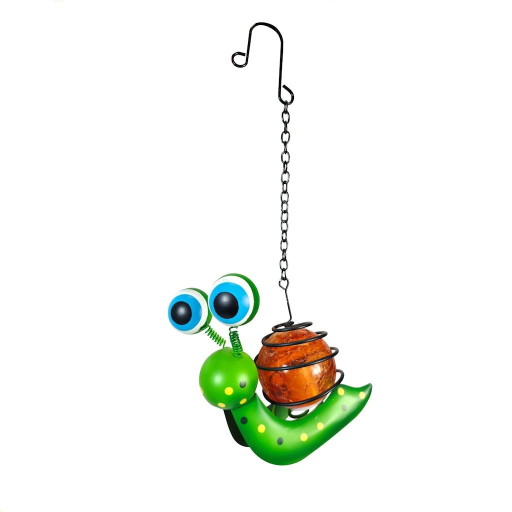 4.5" Green Snail Solar Mini Lantern 1