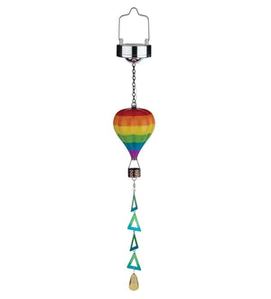 22.5" Mini Rainbow Hot Air Balloon Spinner Solar Lantern 2