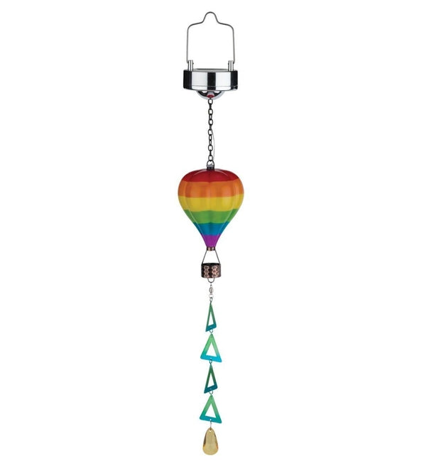 22.5" Mini Rainbow Hot Air Balloon Spinner Solar Lantern 2