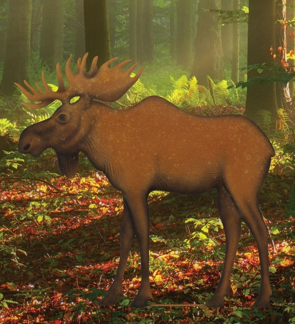 31.5" Brown Moose Stake/Wall Décor 2
