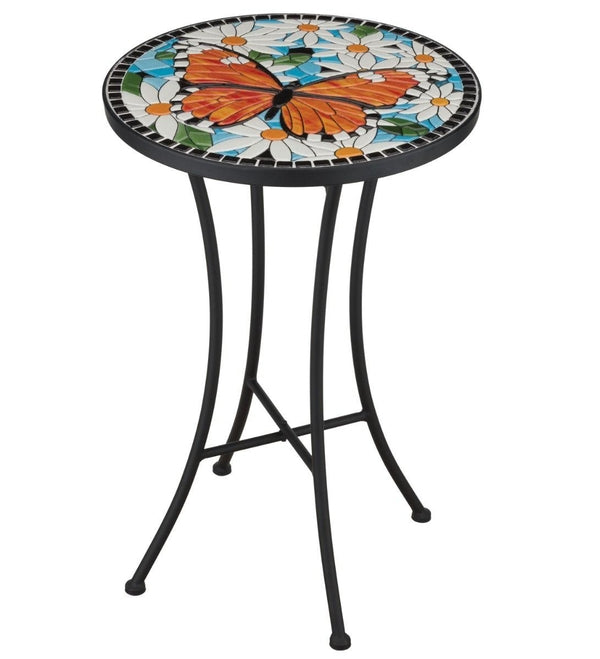 21" Mosaic Butterfly Plant Stand 2