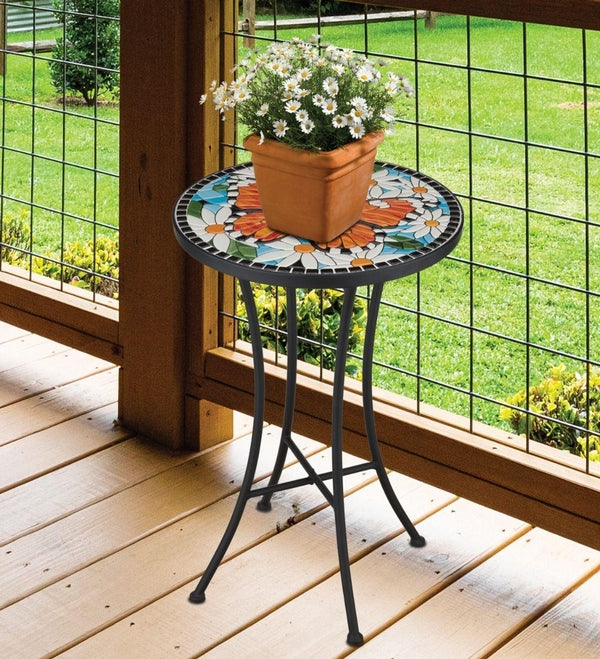 21" Mosaic Butterfly Plant Stand 3