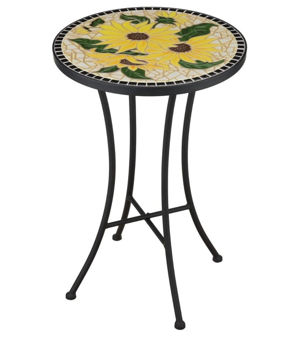 21" Mosaic Sunflower Plant Stand 2