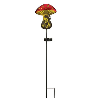 31" Fantasy Fairy Mushroom Solar Stake 2