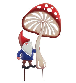 18" Mushroom Gnome Garden Stake 2