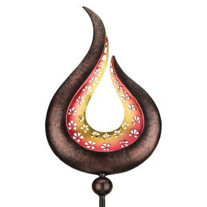 48" Filigree Swirl LED Solar Stake 1
