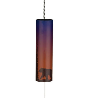 2" Steel Bear Night Sky Wind Bell 2