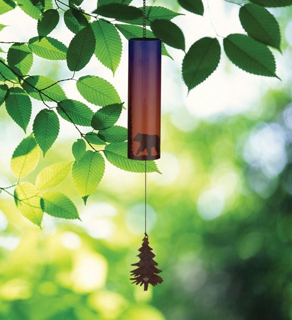 2" Steel Bear Night Sky Wind Bell 3