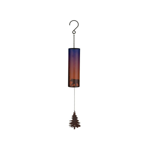 2" Steel Bear Night Sky Wind Bell 1