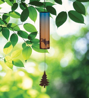 2" Steel Moose Night Sky Wind Bell 3