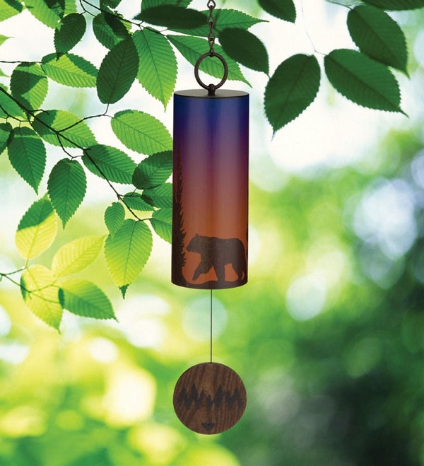 4" Steel/Wood Bear Night Sky Wind Bell 3