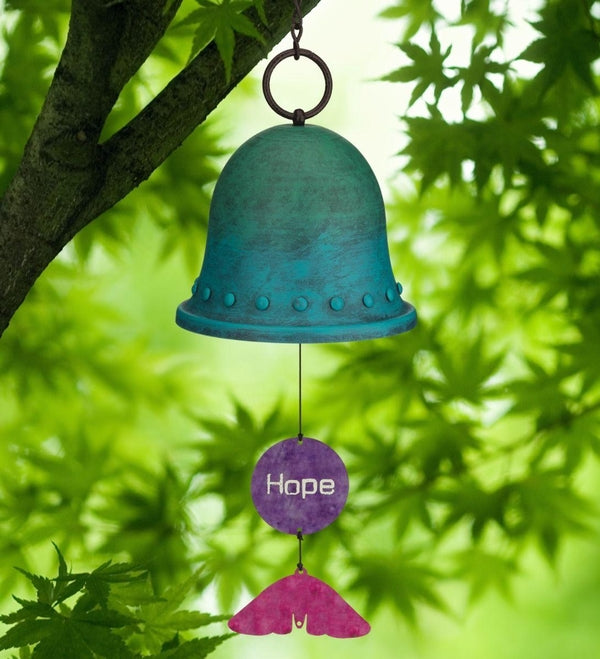 22" Steel Sentiment Hope Wind Bell 3