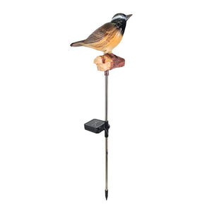 27.5" Chickadee Songbird LED Solar Sound Stake 1