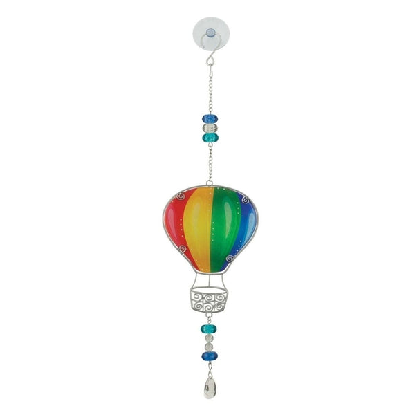 5.5" Multicolor Stargazing Hot Air Balloon Sun Catcher Decor 1