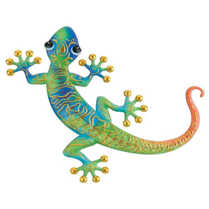 16" Swirl Blue Gecko Decor 1