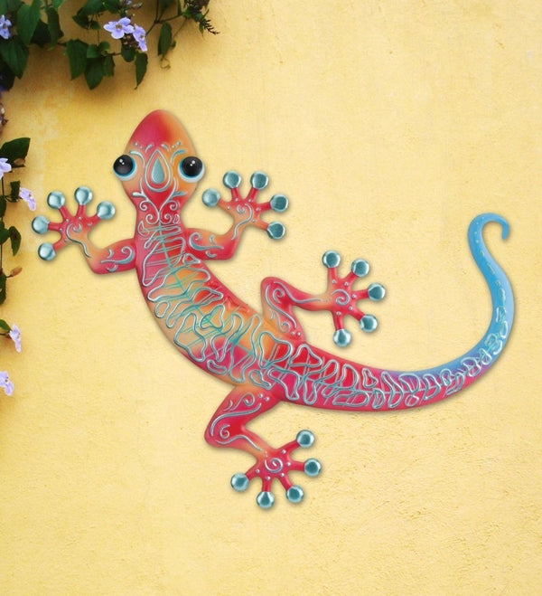 20" Swirl Red Gecko Decor 2