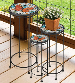 28" Tall Butterfly Plant Stand (Set of 3) 2