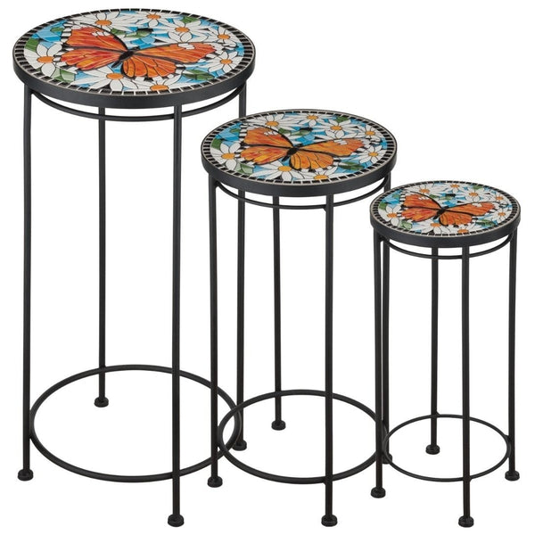 28" Tall Butterfly Plant Stand (Set of 3) 1