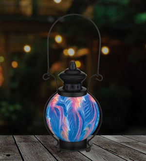 14.5" Multicolor Swirl LED Light Lantern 3