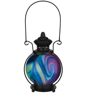 14.5" Purple Swirl LED Light Lantern 2