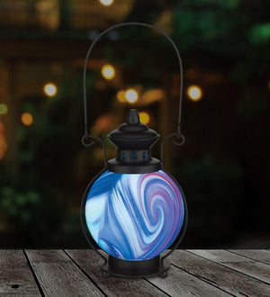 14.5" Purple Swirl LED Light Lantern 3