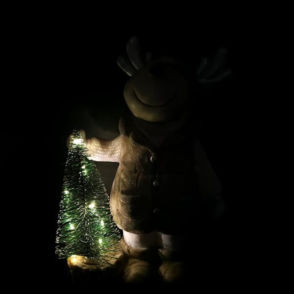 10" LED Reindeer & Tree Decor 2