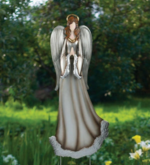 32" Silver Angel Garden Stake/Wall Decor 3