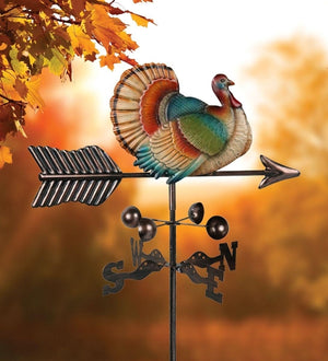 42" Metal Turkey Weathervane Stake 3