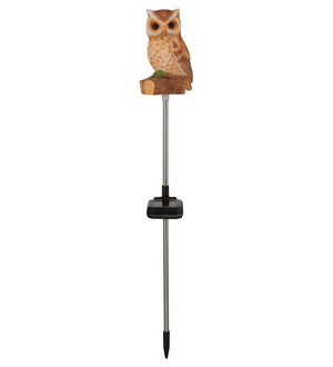 28" Owl Bird LED Solar Sound Stake 2