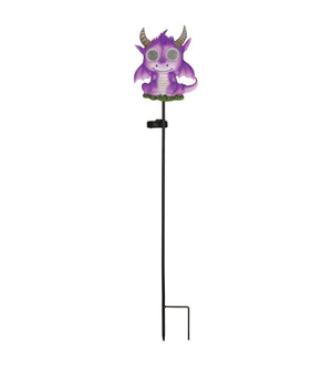 35" Eye Roller Dragon LED Solar Stake 2