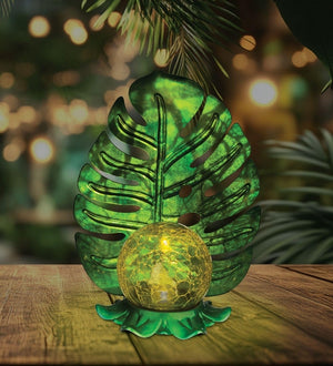 10" Green Leaf Solar Decor 2