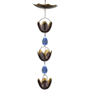54" LED Umbrella Water Drop Solar Rain Chain Ornament 1