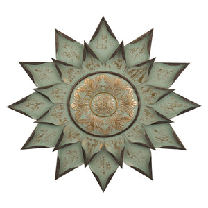 34.5" Medallion Sage Floral Wall Décor 1