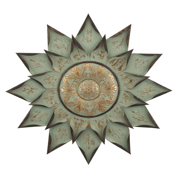 34.5" Medallion Sage Floral Wall Décor 1