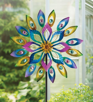 32" Multicolor Spectacle Wind Spinner 3