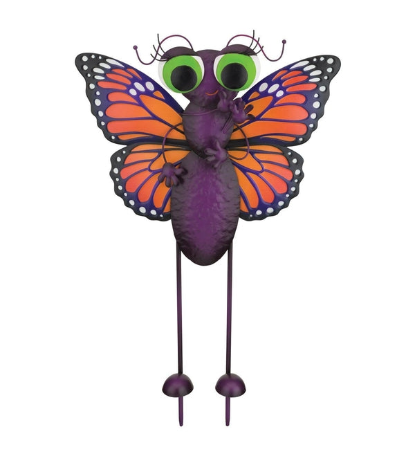 28" Hand Painted Butterfly Garden Stake 2