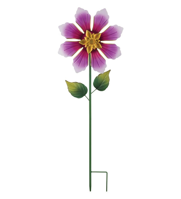 11.75" Purple Flower Regal Art & Gift Spinner Stake 2