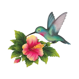 25" Hummingbird/Hibiscus Wall Décor 1