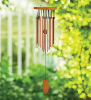 28.5" Bronze Oval Wood/Metal Kyoto Chime 3