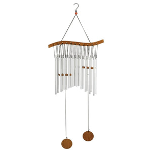 29.75" Silver Wave Wood/Metal Kyoto Chime 1